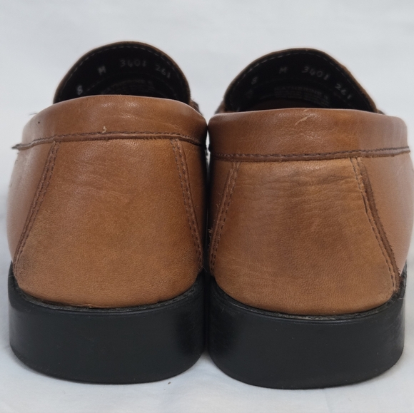 Bass Weejuns Katherine II Tan Camel Leather Loafers 8 - Picture 8 of 13